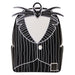 Sac à dos Loungefly Jack Skellington vue de face avec détails du visage emblématique