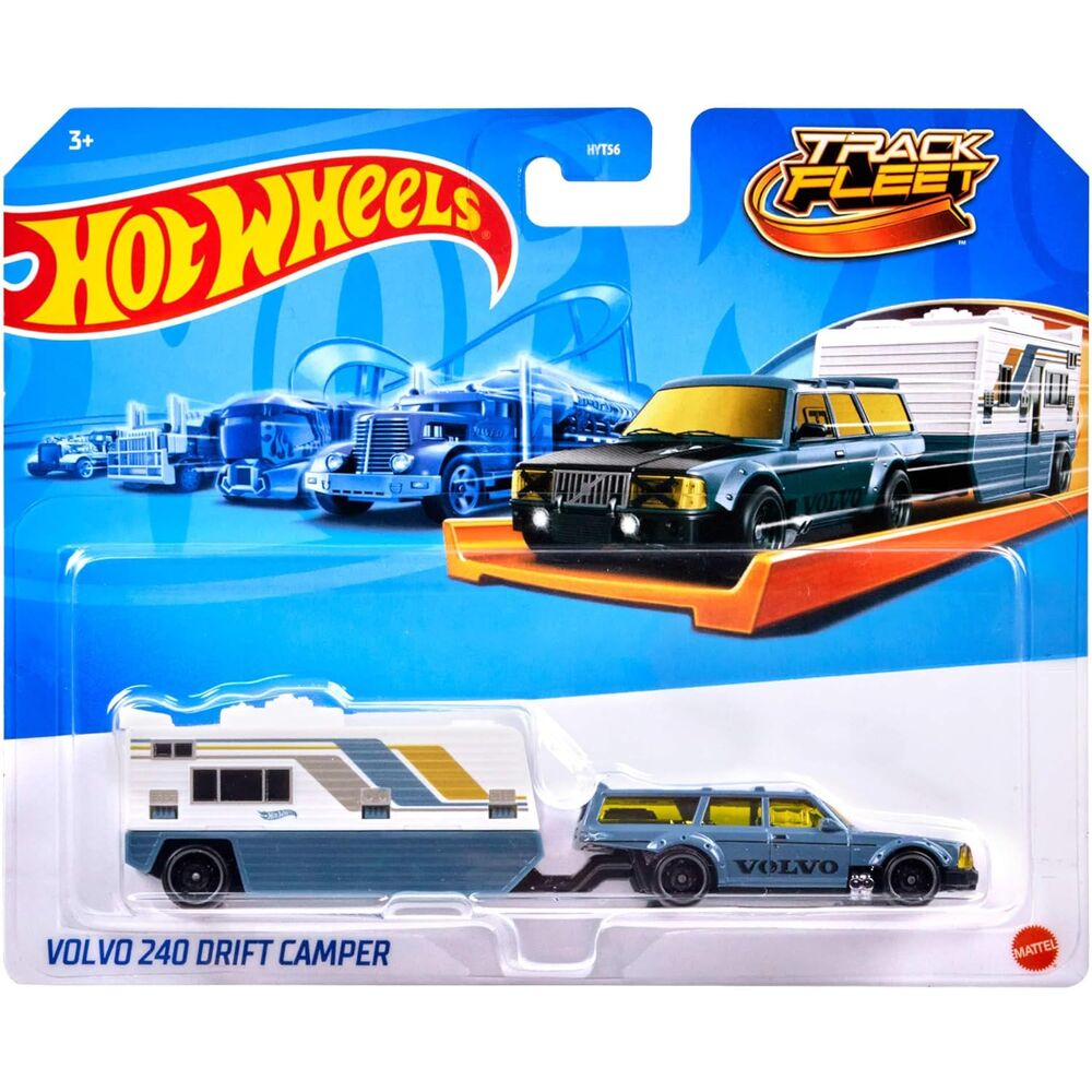 Détail du logo MATTEL sur le camion transporteur Hot Wheels assorti à l'échelle 1:64