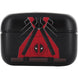 Boîtier de recharge compact du casque Marvel Deadpool avec câble Type C et embouts d’oreille variés