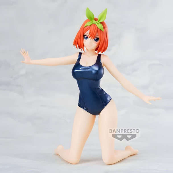 Figurine BANPRESTO de Yotsuba Nakano, vue latérale mettant en valeur les couleurs et finitions