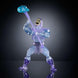 Gros plan sur le visage de la figurine Skeletor Invisible montrant ses traits distinctifs et expression menaçante