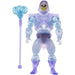 Ensemble des accessoires et détails de la figurine Skeletor Invisible 14cm MATTEL exposés sur fond neutre