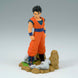 Gros plan sur le visage expressif de la figurine Son Gohan Dragon Ball Z History Box