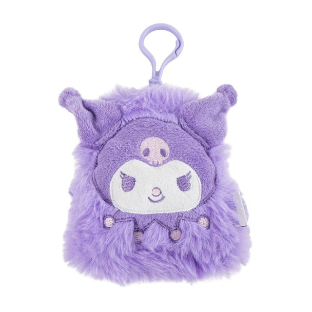 Sac à main peluche Hello Kitty Kuromi de CERDÁ, vue d'ensemble montrant la bandoulière et la taille compacte, idéal pour un usage quotidien.