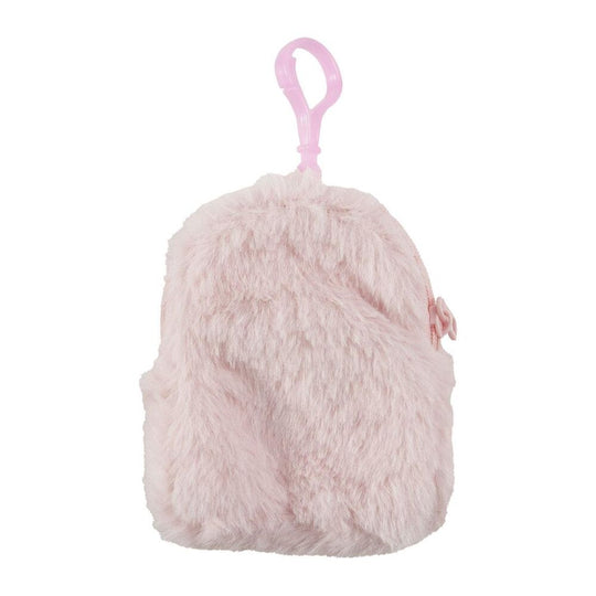 Sac à main Hello Kitty en peluche CERDÁ, vue de face, montrant les détails du visage et des finitions de haute qualité.