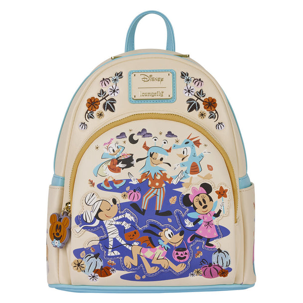 Vue avant du portefeuille Loungefly Disney Mickey & Friends avec design coloré et personnages emblématiques