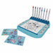Gros plan sur les 4 marqueurs multicolores inclus dans le kit Disney Stitch