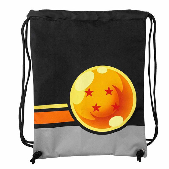 Détail de la poignée en tissu avec logo CYP BRANDS sur le sac Dragon Ball