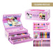 Trousse Hello Kitty à colorier vue de face avec motifs imprimés en noir et blanc à personnaliser