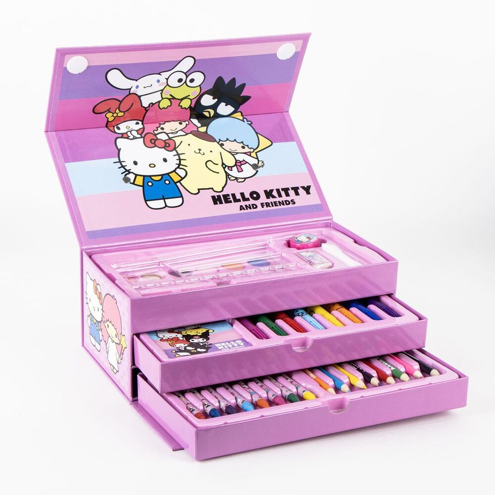 Détail de la fermeture éclair solide et colorée de la trousse Hello Kitty CERDÁ
