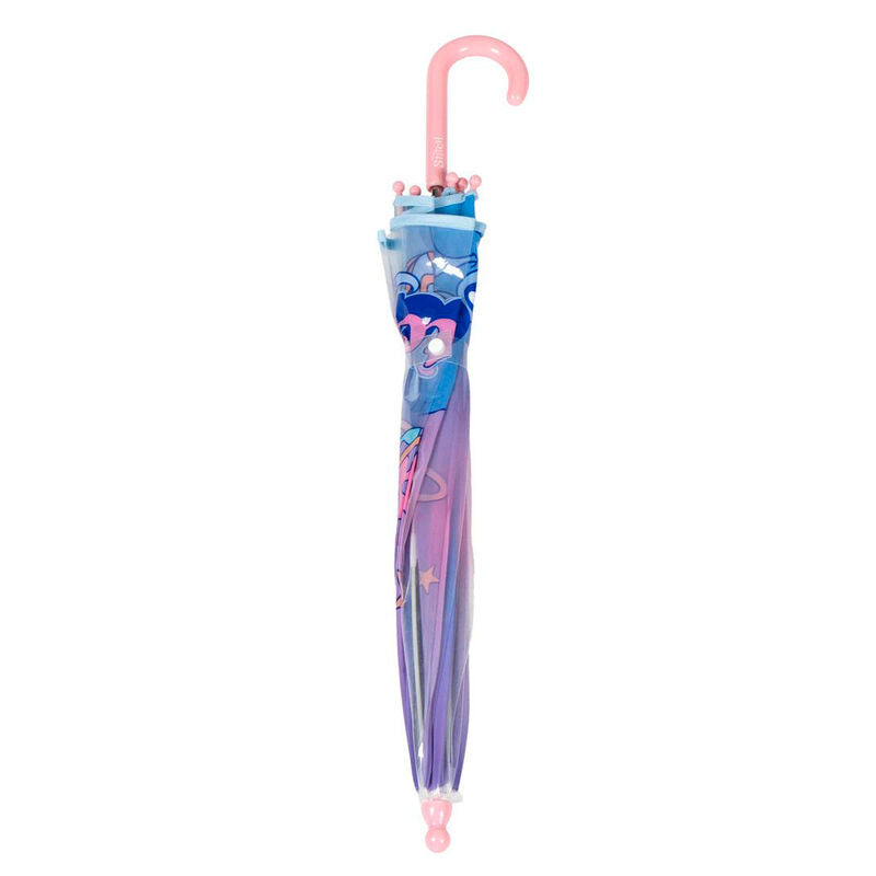 Illustration colorée de Stitch sur le parapluie bulles transparent CERDÁ