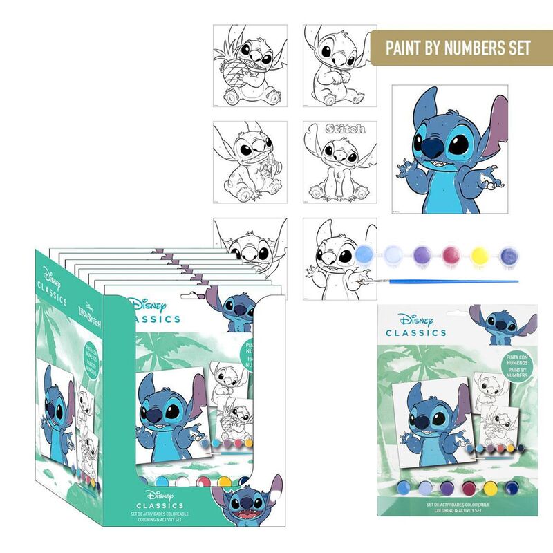 Règle et autres accessoires pratiques aux couleurs vives du set Disney Stitch