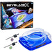 Vue rapprochée de la toupie Beyblade X Drop Attack avec ses détails dynamiques et colorés