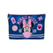 Intérieur de la trousse Minnie Varsity avec doublure en toile et compartiment unique pour produits de plage