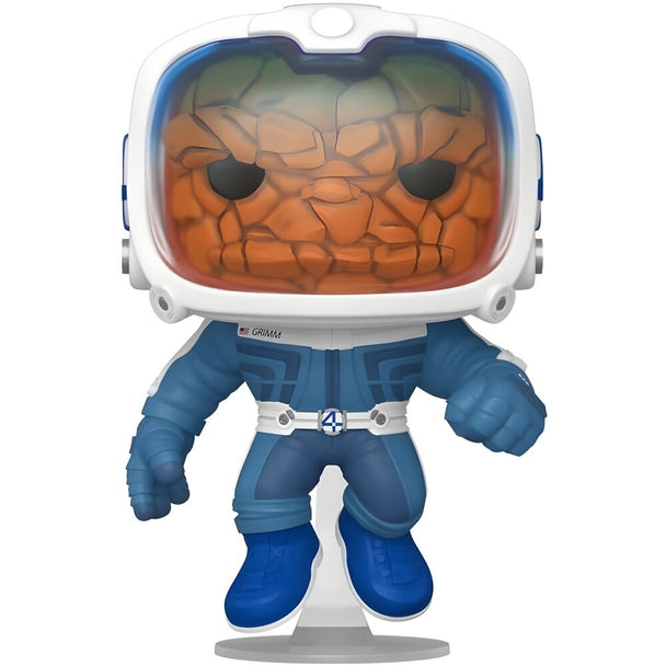 Vue rapprochée de la figurine Funko POP The Thing avec détails texturés et couleurs vives