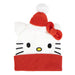 Bonnet de Noël Hello Kitty CERDÁ porté, montrant le confort et le style festif de l'accessoire, parfait pour les fêtes de fin d'année.