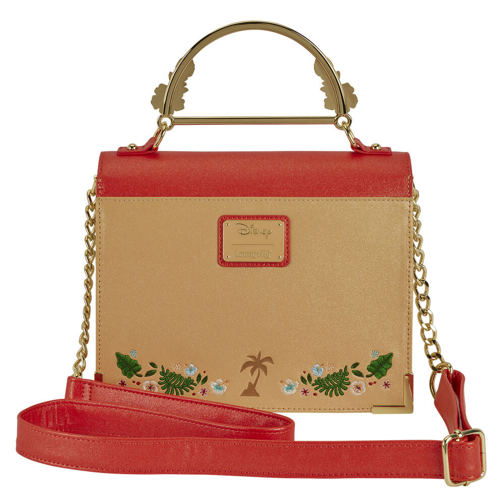 Détail du côté du sac Loungefly montrant la texture et la finition de haute qualité du matériau utilisé
