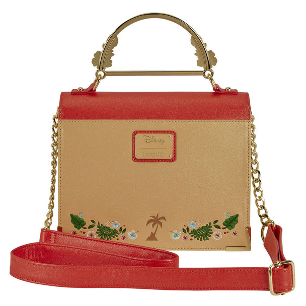 Détail du côté du sac Loungefly montrant la texture et la finition de haute qualité du matériau utilisé