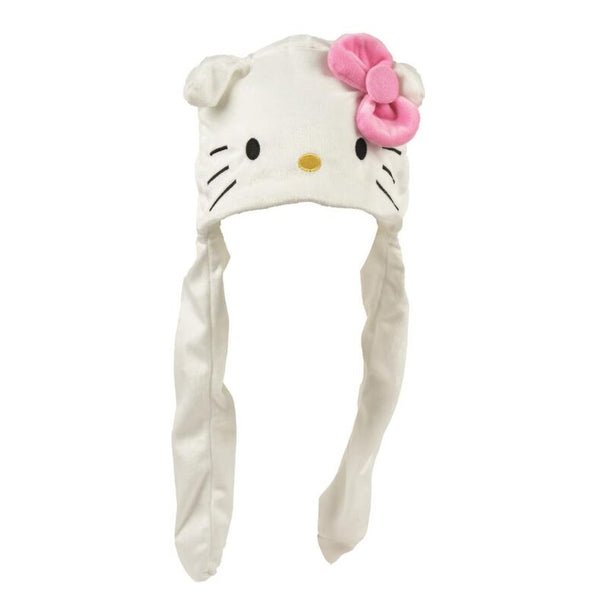 Bonnet Hello Kitty CERDÁ de face, montrant le visage souriant du personnage et les détails de la broderie, idéal pour les fans.