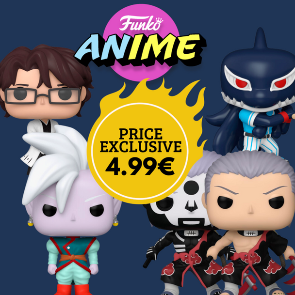Pack exclusif de figurines Funko POP Anime, présentant plusieurs personnages emblématiques de séries animées populaires, idéal pour collectionneurs.
