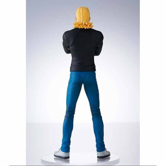 Gros plan sur les finitions et la peinture de la figurine King One Punch Man Pop Up Parade 18 cm