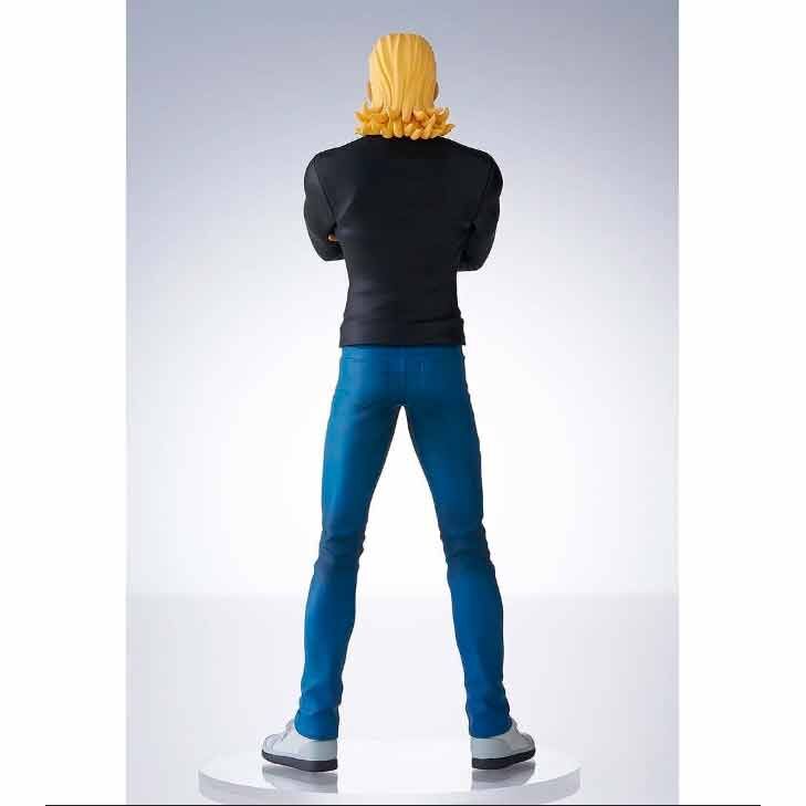 Gros plan sur les finitions et la peinture de la figurine King One Punch Man Pop Up Parade 18 cm