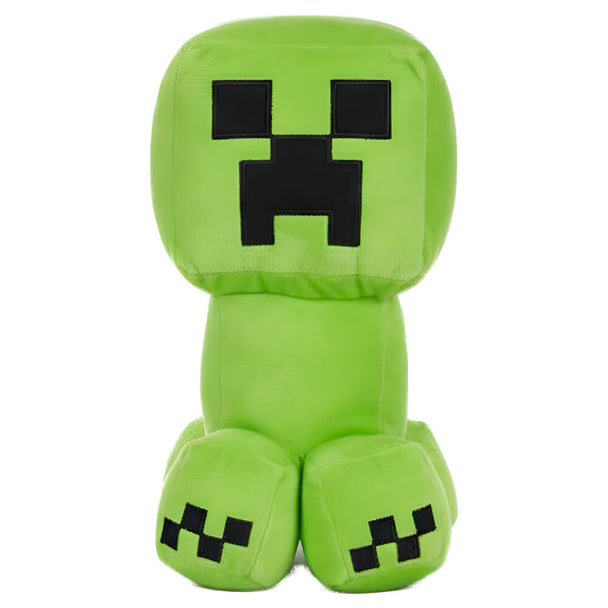 Peluche Minecraft Creeper de 30 cm, jouet officiel PLAY BY PLAY avec détails fidèles au personnage du jeu vidéo.