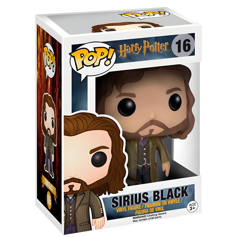 Emballage collector de la figurine POP Sirius Black Harry Potter, boîte transparente avec logo officiel FUNKO