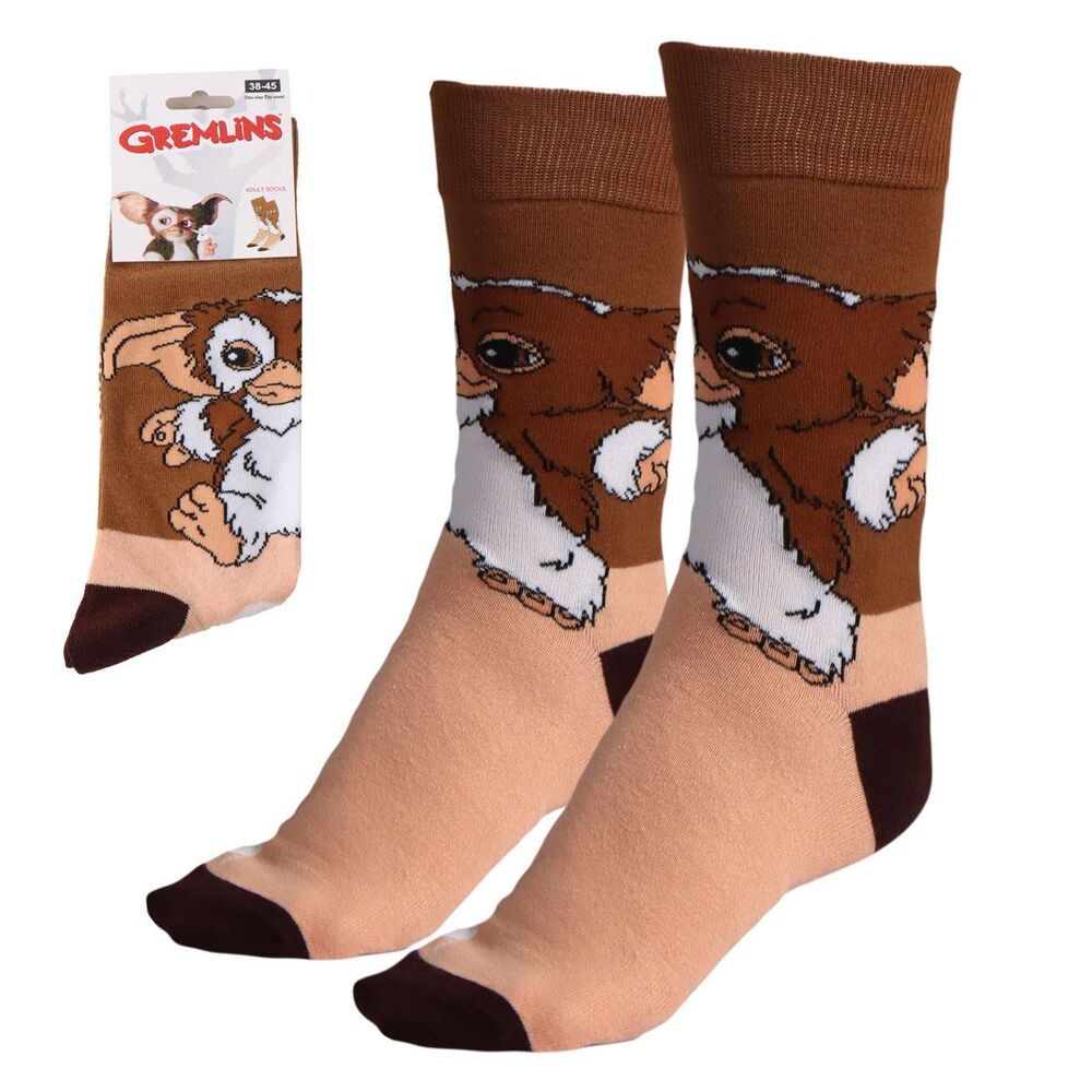Chaussettes Gremlins CERDÁ pour adulte, motif détaillé de Gizmo, idéales pour les fans du film et confort optimal.