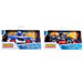 Véhicule Sonic the Hedgehog assorti vue de face avec figurine 7cm posée dessus