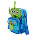 Détail des Aliens brodés et appliqués sur le sac Loungefly Toy Story 30e anniversaire