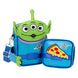 Vue de côté du sac Loungefly Toy Story avec sangle bandoulière ajustable et pochette détachable