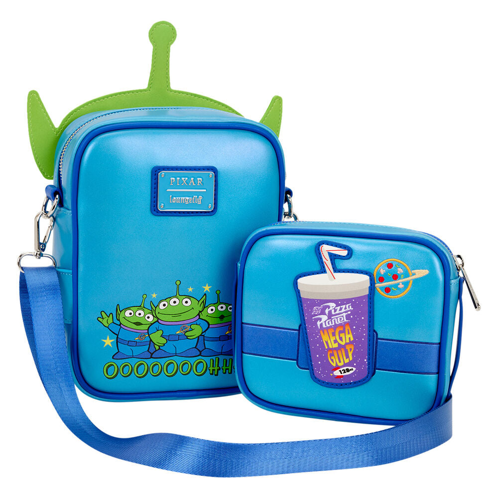 Pochette à monnaie réversible détachable du sac bandoulière Loungefly Toy Story Aliens