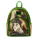 Détail des appliqués et broderies sur le sac à dos Loungefly Disney Sparky Frankenweenie