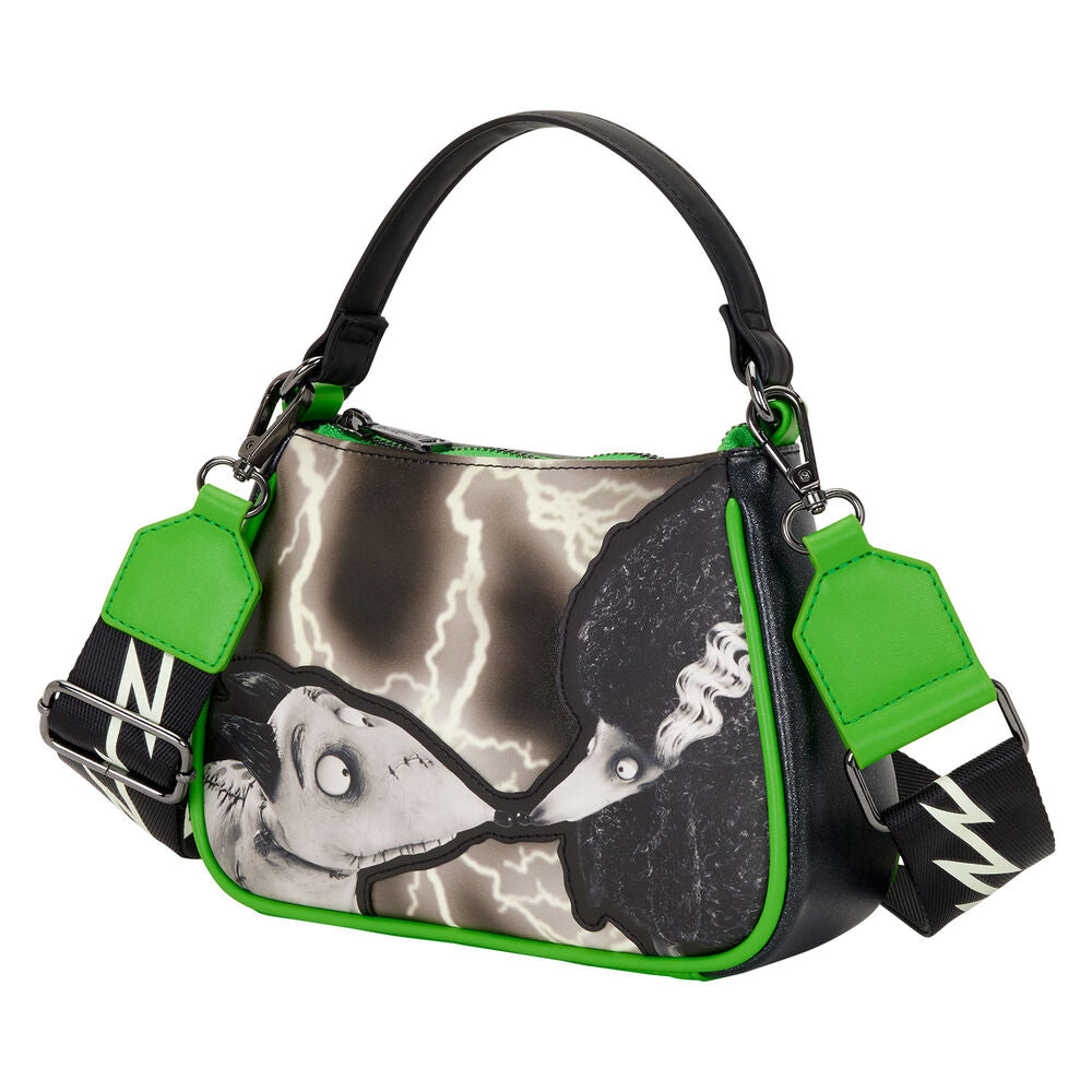 Intérieur du sac avec doublure assortie et finition soignée Loungefly Disney Frankenweenie
