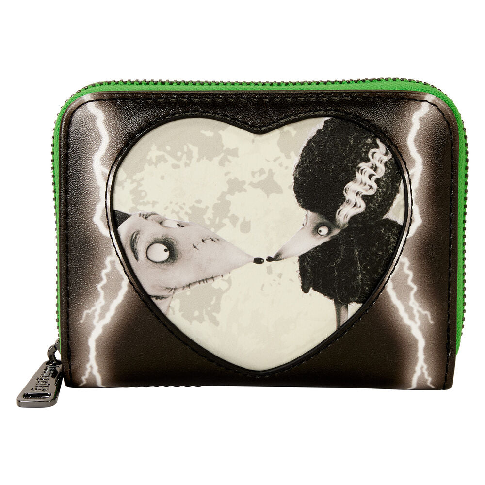 Image du portefeuille Loungefly Disney Sparky brillant dans le noir sur fond sombre