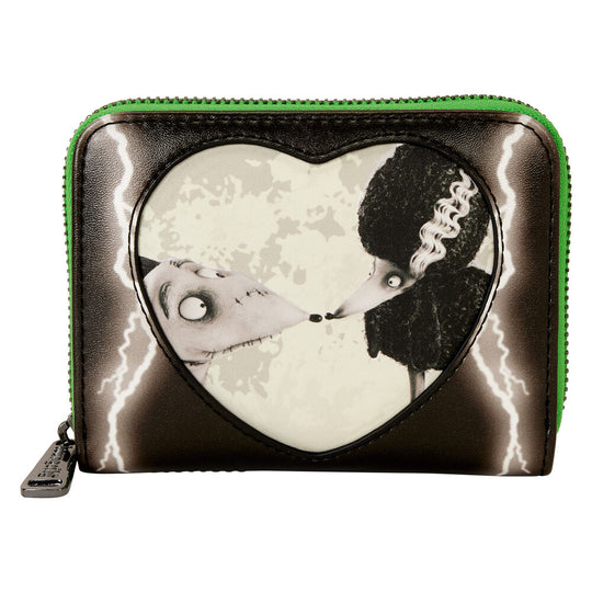 Image du portefeuille Loungefly Disney Sparky brillant dans le noir sur fond sombre