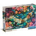 Boîte du puzzle Koi River 1000 pièces CLEMENTONI montrant la taille finale de 70x50 cm