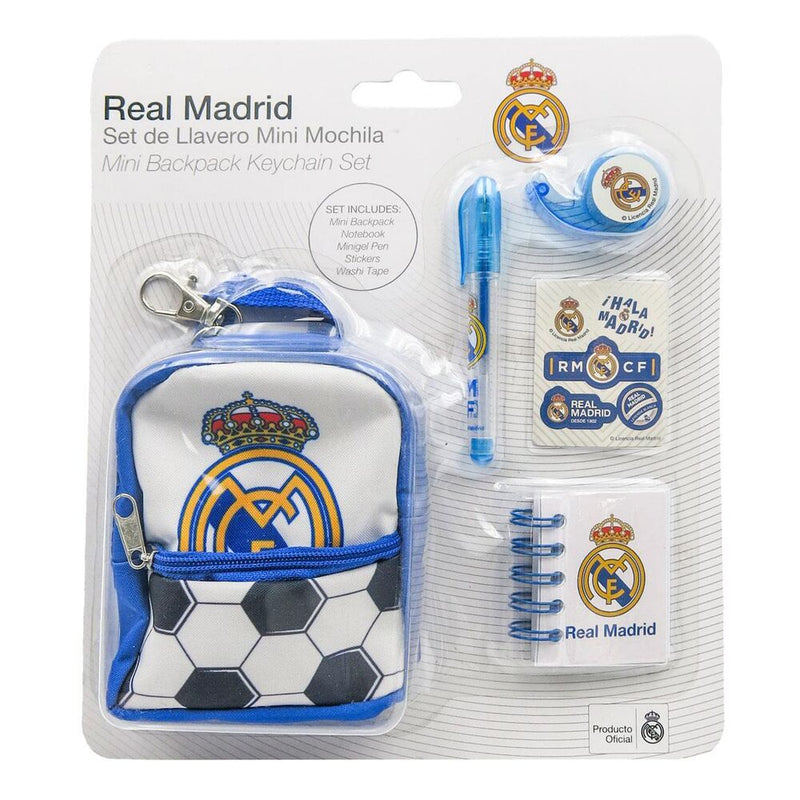 Set Papeterie Officiel Real Madrid CERDÁ | Mini Sac à Dos Complet