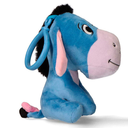 Porte-clés Bourriquet Disney de profil, illustrant sa forme et ses dimensions compactes, idéal pour accrocher à un sac ou à des clés.