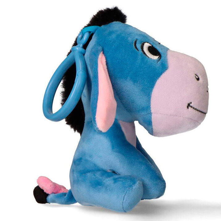 Porte-clés Bourriquet Disney de profil, illustrant sa forme et ses dimensions compactes, idéal pour accrocher à un sac ou à des clés.