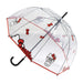 Parapluie Hello Kitty CERDÁ ouvert, montrant le design coloré et le personnage emblématique, idéal pour les jours de pluie.