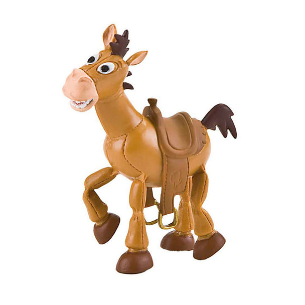 Figurine Bullseye de Toy Story 4 de 8cm par BULLYLAND, vue de face avec détails soignés et couleurs vives.