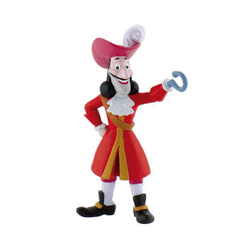 Figurine détaillée du Capitaine Crochet de la série Disney Jake et les Pirates par BULLYLAND, vue de face.