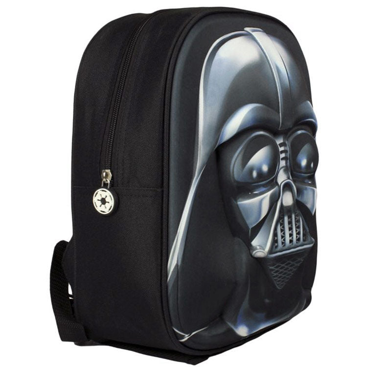 Sac à dos 3D EVA Darth Vader Star Wars vue de face avec détails en relief et logo CERDÁ