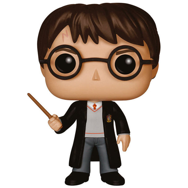 Figurine POP Harry Potter en tenue Gryffindor vue de face, hauteur 9 cm, édition FUNKO