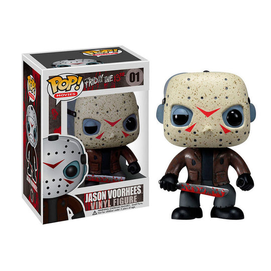 Figurine POP Jason Voorhees de FUNKO, 9 cm, représentant le célèbre tueur masqué de Friday The 13th.