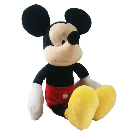 Peluche Disney Mickey Mouse douce de 40 cm vue de face avec détails précis du visage