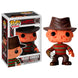 Figurine POP Freddy Krueger de Nightmare on Elm Street vue de face avec détails du visage et chapeau foncé