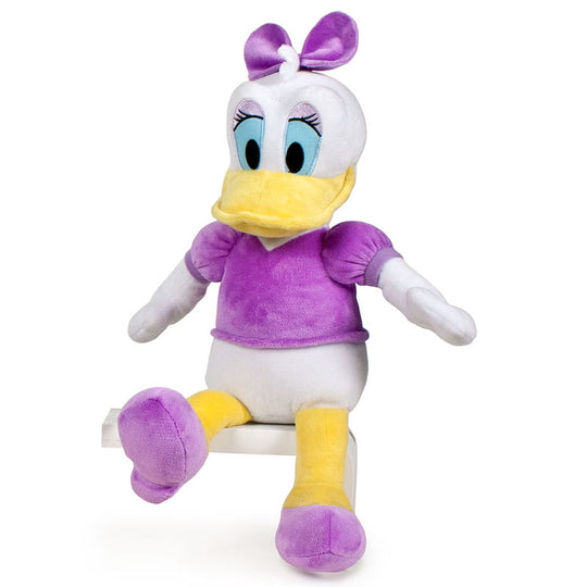 Peluche Daisy Disney de 38 cm signée PLAY BY PLAY, vue de face sur fond blanc.